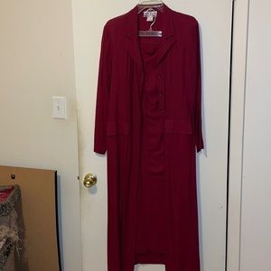 Vintage 80’s suit with ankle length jacket